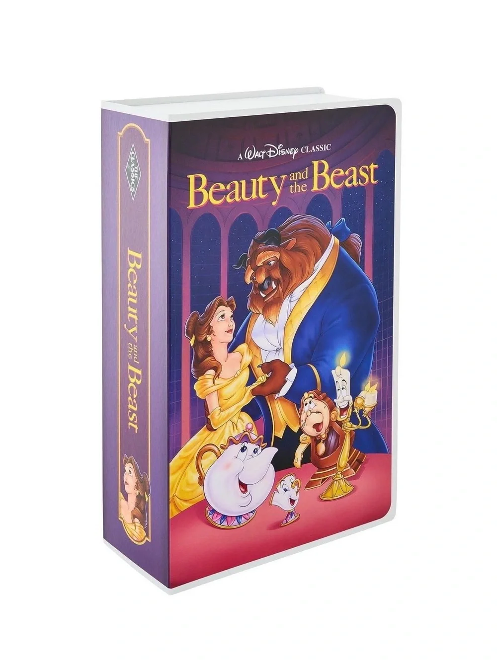 NEW SEALED Disney BEAUTY &THE BEAST VHS Boxed Silk Touch Throw Blanket 50×70